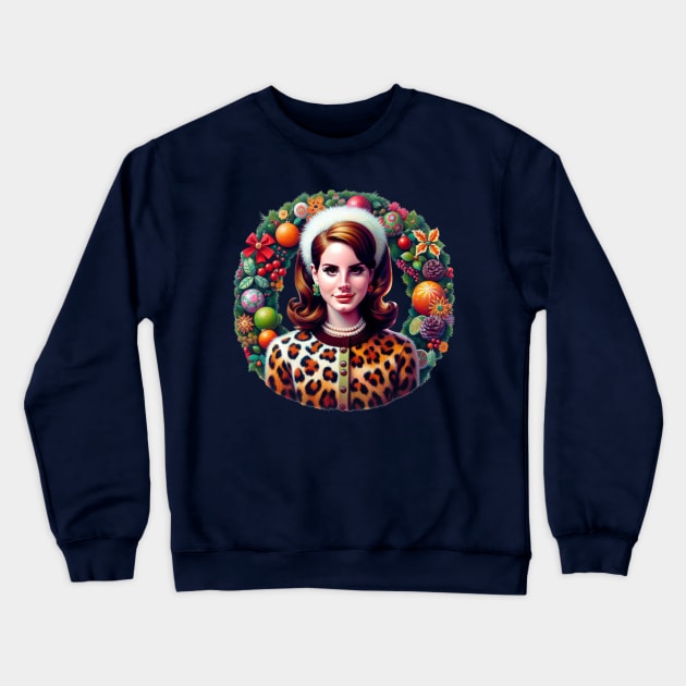 Lana Del Rey - Merry Christmas Baby Crewneck Sweatshirt by Tiger Mountain Design Co.